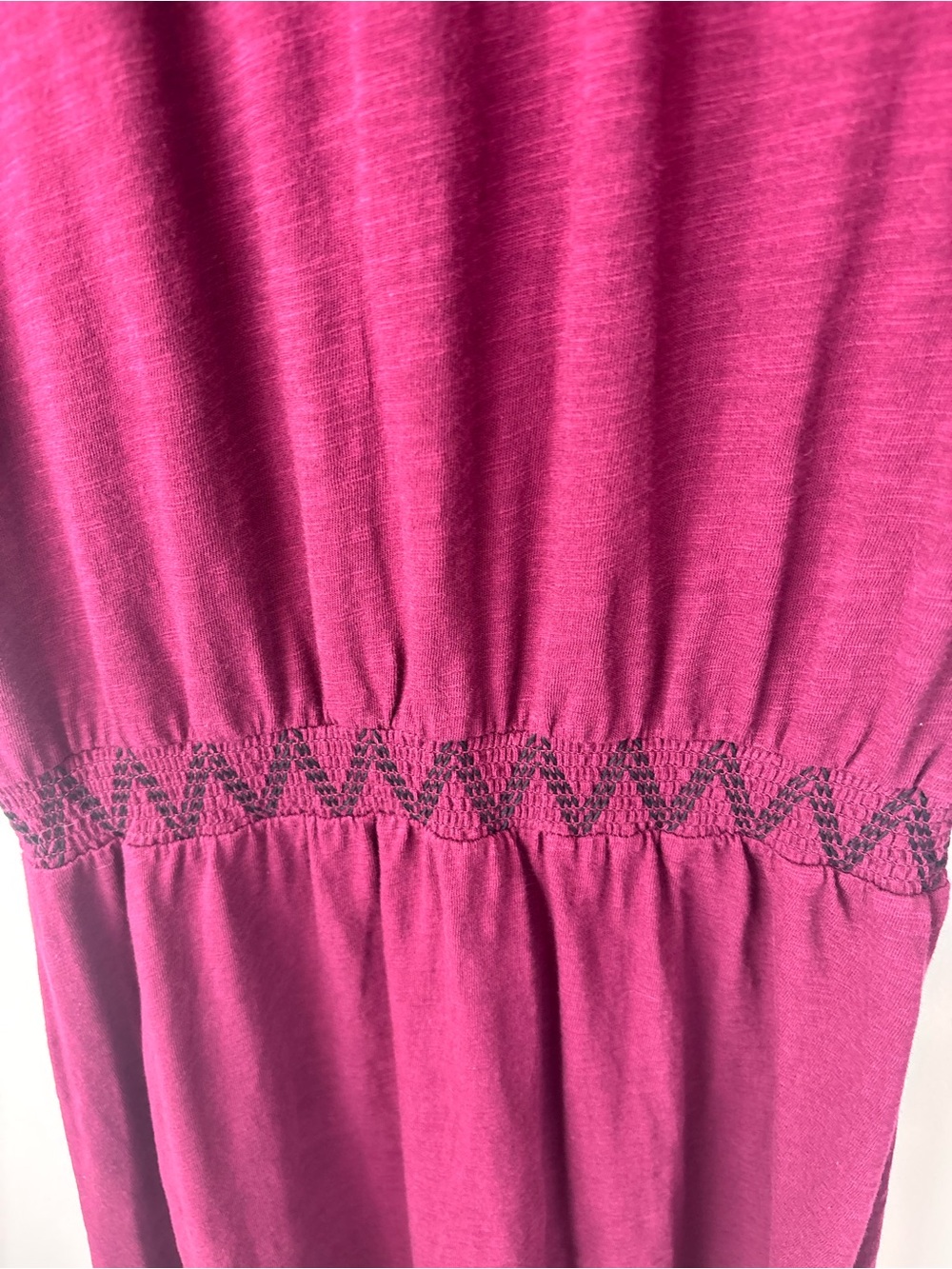 Old Navy Burgundy Maxi Dress Women’s XS Short Sleeve V Neck Smocked Waist Boho - Picture 6 of 8